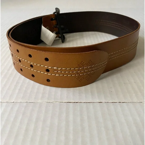 Diesel Threey Vintage Tan Leather Belt Size 34/90 - Picture 14 of 16